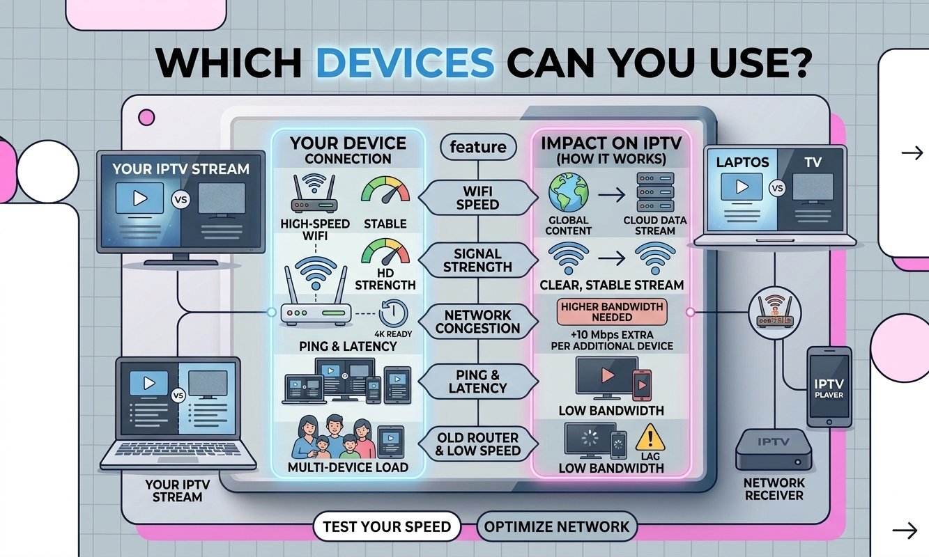 Devices that can support IPTV streaming